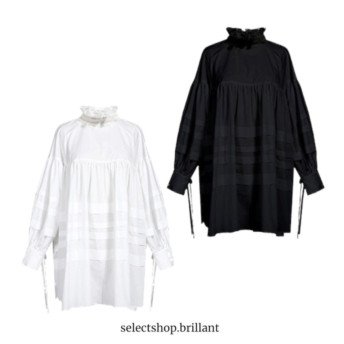 ハイネック ブラウスワンピース | BrillantSelect Store