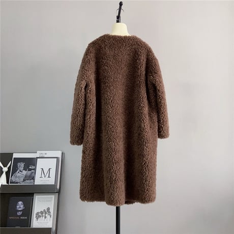 【ウール】boa v-neck long coat