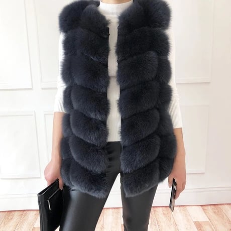 fox fur vest