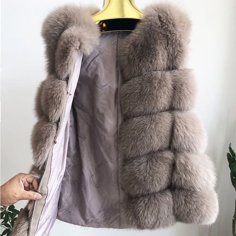 fox fur vest