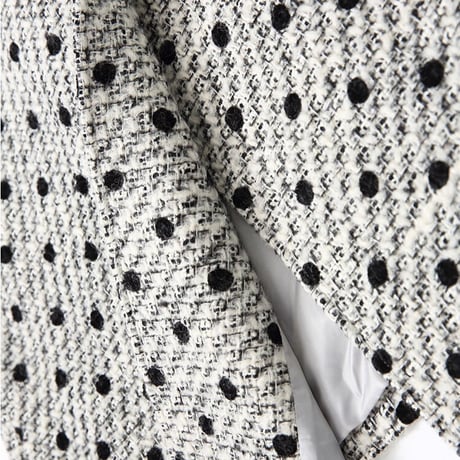 tweed dot coat