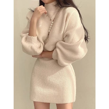 knit set onepiece