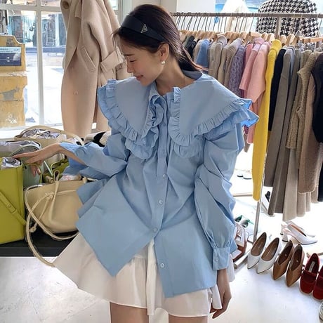 big collar blouse