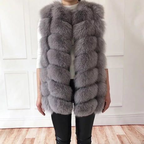 fox fur vest