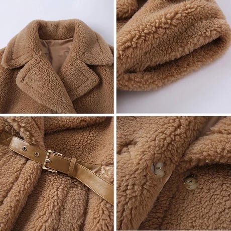 ベルト付き poncho coat