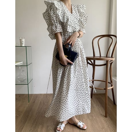 dot frill　onepiece