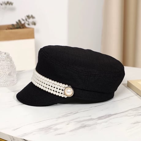 pearl chain casquette