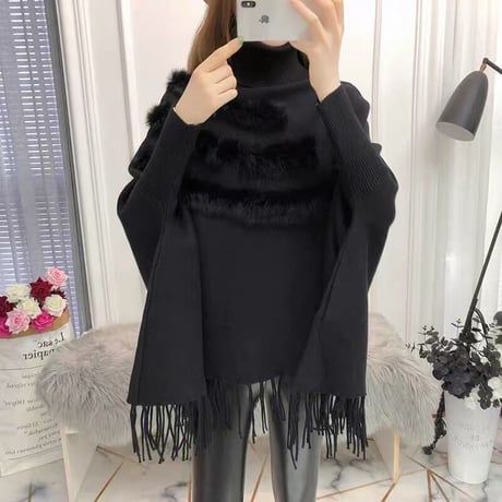 fur poncho