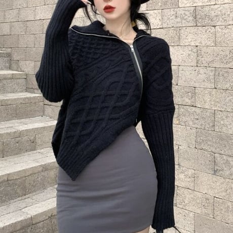 zipper knit