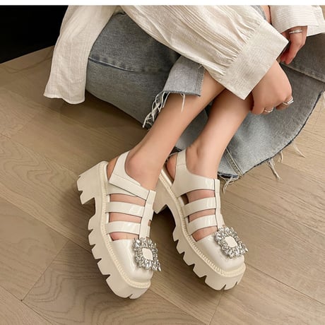 square bijou sandal