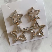 即納　スター二連ピアス