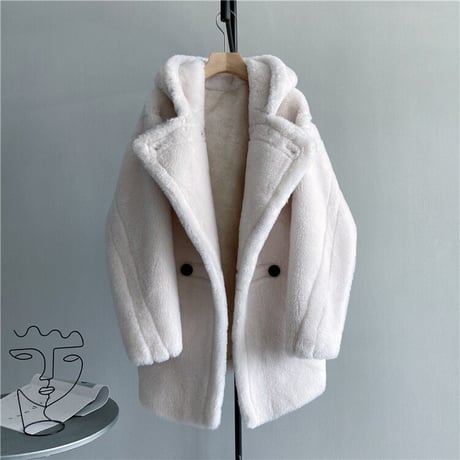 【ウール100%】フード付き short coat