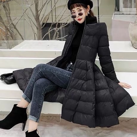 flare down coat