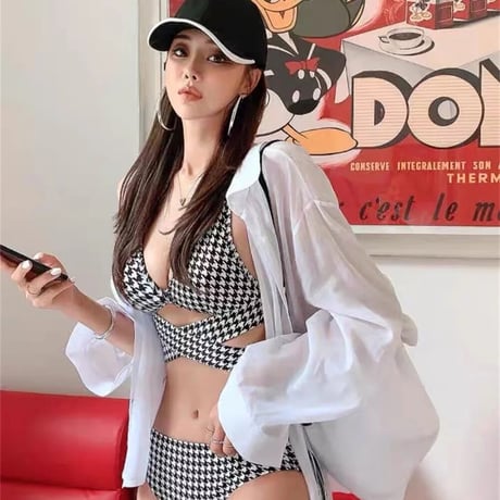 千鳥格子 ビキニ