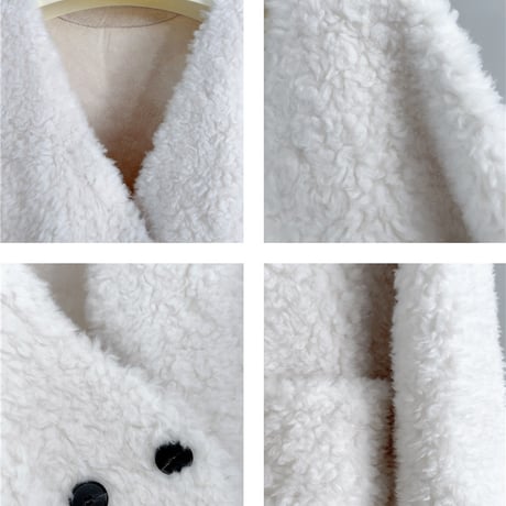 【ウール】boa v-neck long coat