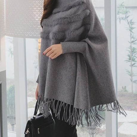 fur poncho