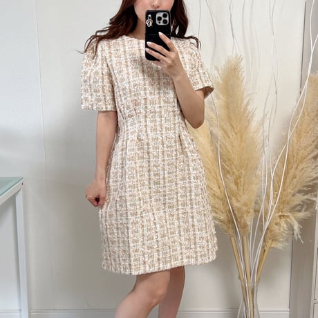 【即納あり】tweed mini onepiece
