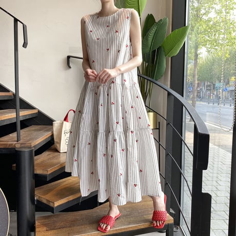 Cherry pattern dress