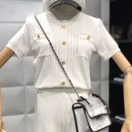 シースルー半袖トップス