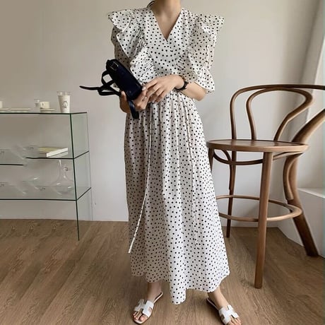 dot frill　onepiece