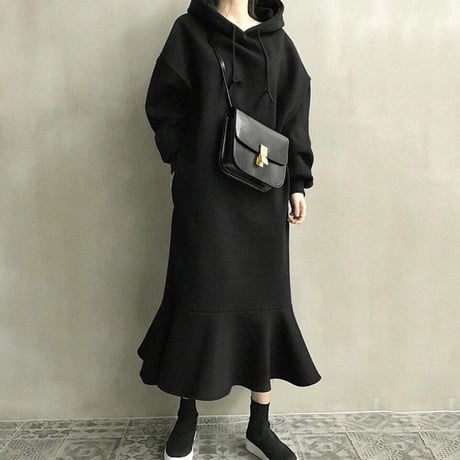 裏起毛 sweat onepiece
