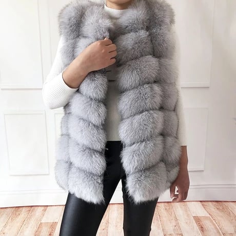fox fur vest