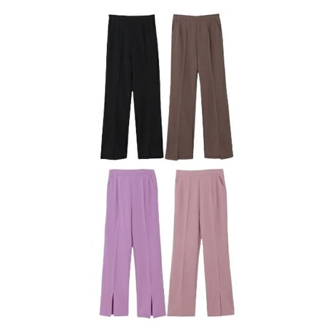 center slit pants