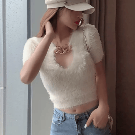 sexy chain  knit