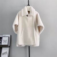 【ウール100%】poncho coat