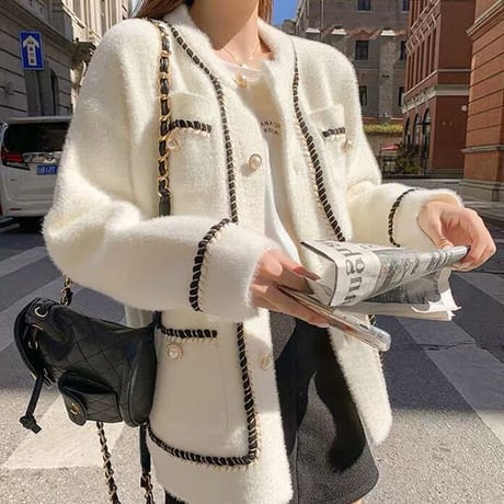 pearl button cardigan