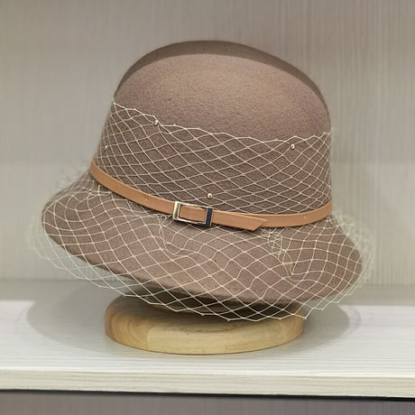 tulle wool hat
