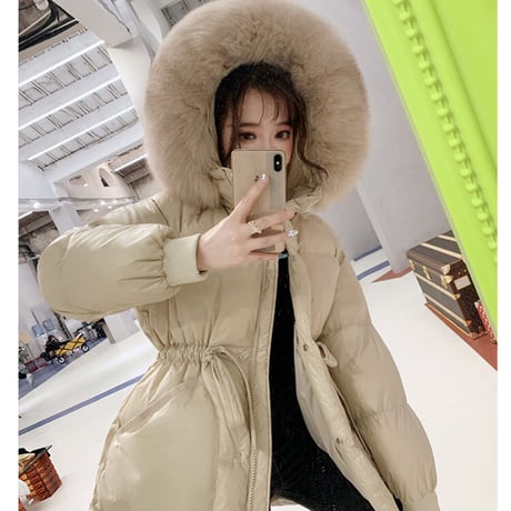 fox fur down jacket