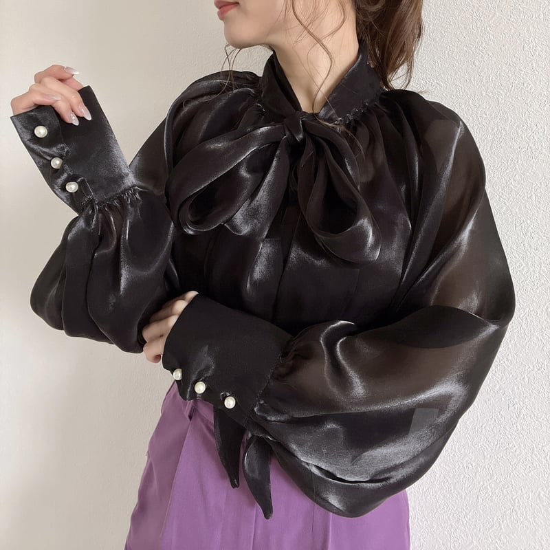 シースルー リボンブラウス | BrillantSelect Store シースルー リボンブラウス | BrillantSelect Store