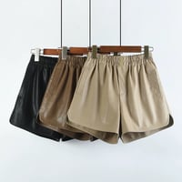 puレザー short pants