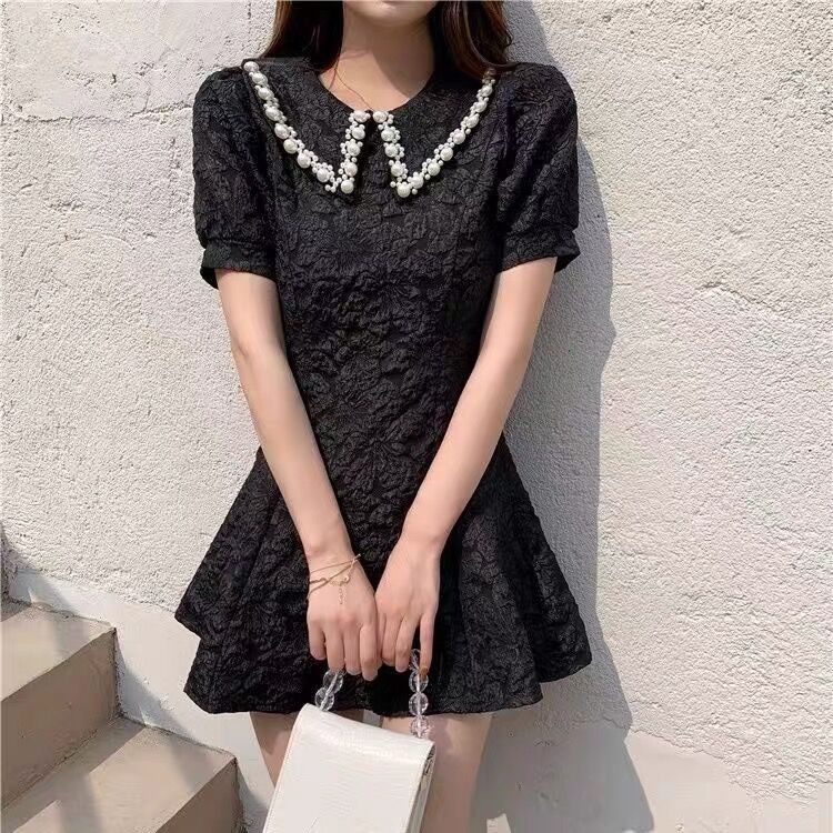 襟ビジュー ミニワンピース | BrillantSelect Store 襟ビジュー ミニワンピース | BrillantSelect Store