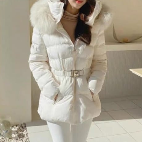 fox fur down jacket