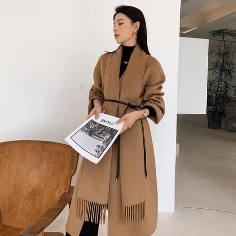 【ウール】2way long coat