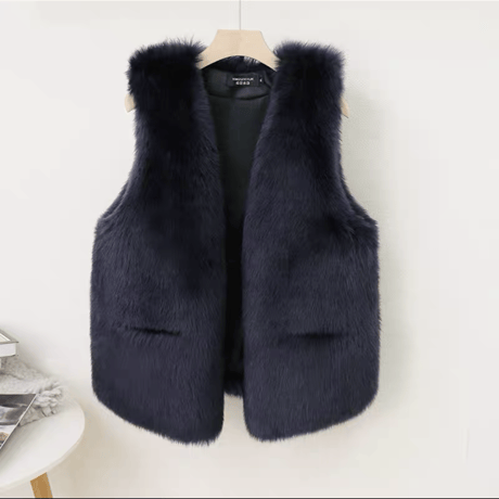 eco fur vest