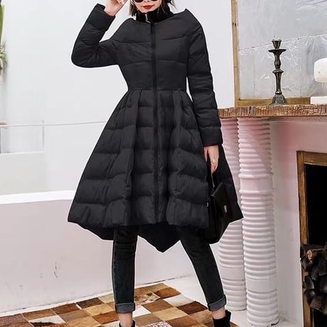 flare down coat