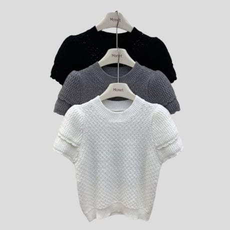 Frilled summer knit