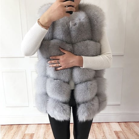 fox fur vest