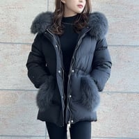 【即納あり】fox fur down   coat
