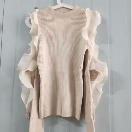 sleeve frill tops