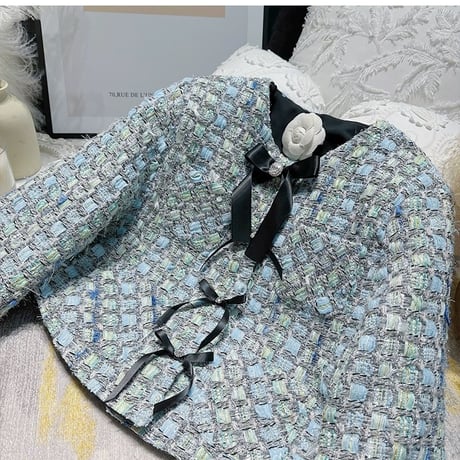 ribbon tweed jacket