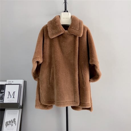 【ウール100%】poncho coat