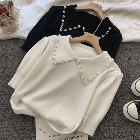 collar bijou summer knit
