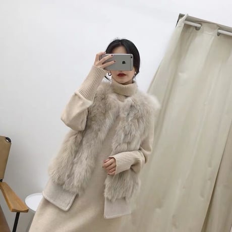 eco fur vest