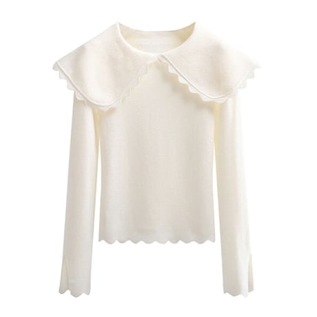 襟付き tops