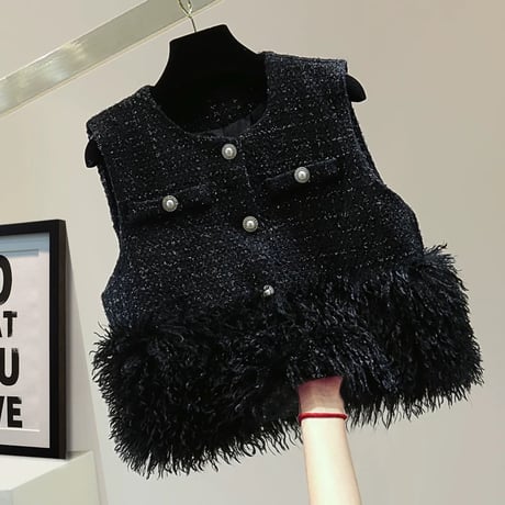 poodle fur gilet