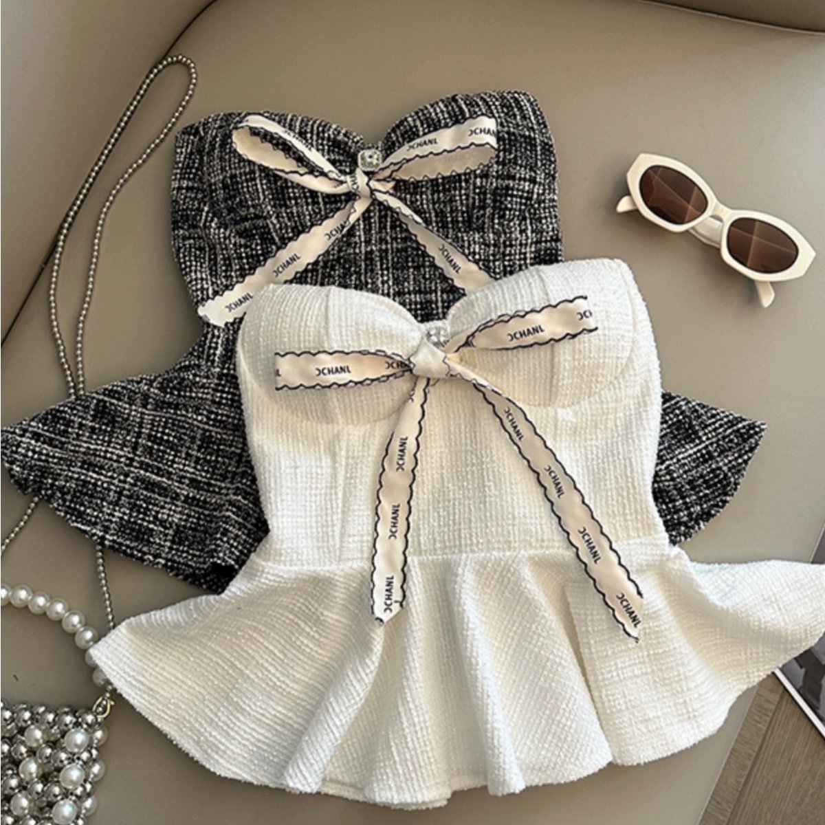 ribbon tweed peplum tops | BrillantSelect Store ribbon tweed peplum tops | BrillantSelect Store